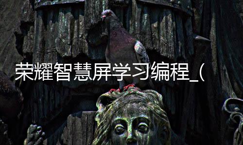 荣耀智慧屏学习编程_(荣耀智慧屏说明书下载)